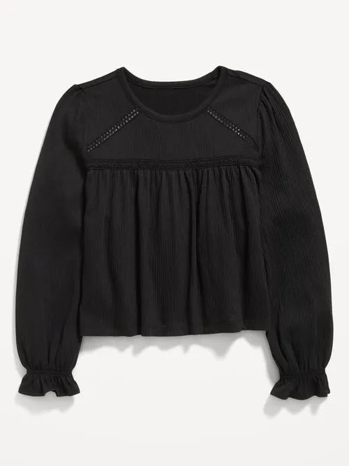 Blusa de manga larga con textura Old Navy para Niña - Quierox - Tienda Online