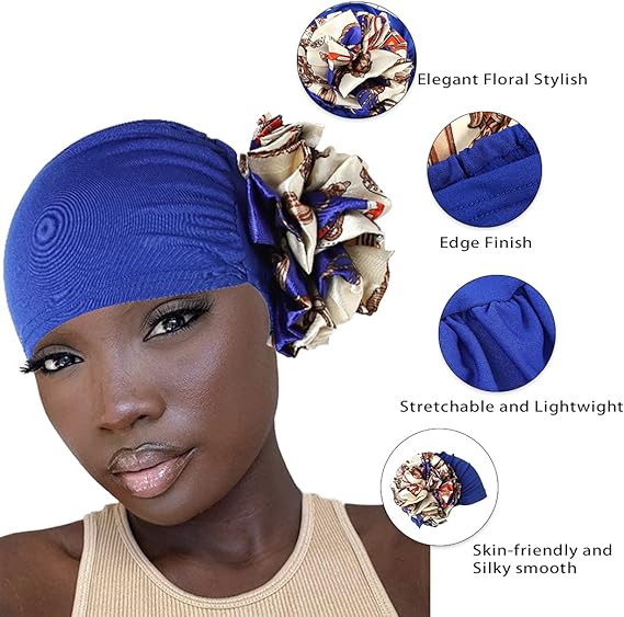 Bohend Gorro de turbante elástico de flores grandes para mujer - Quierox - Tienda Online