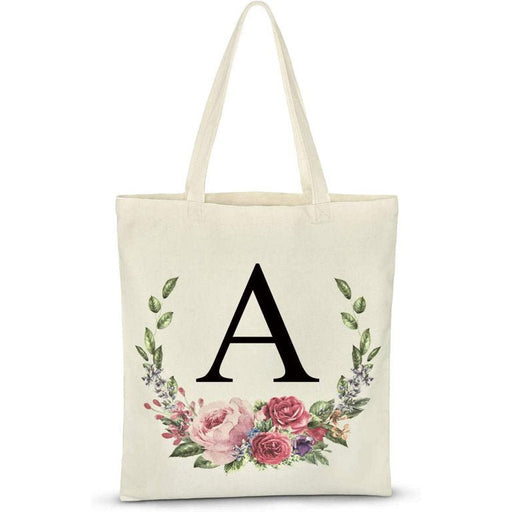 Bolsas de mano con inicial floral personalizada para mujer - Quierox - Tienda Online