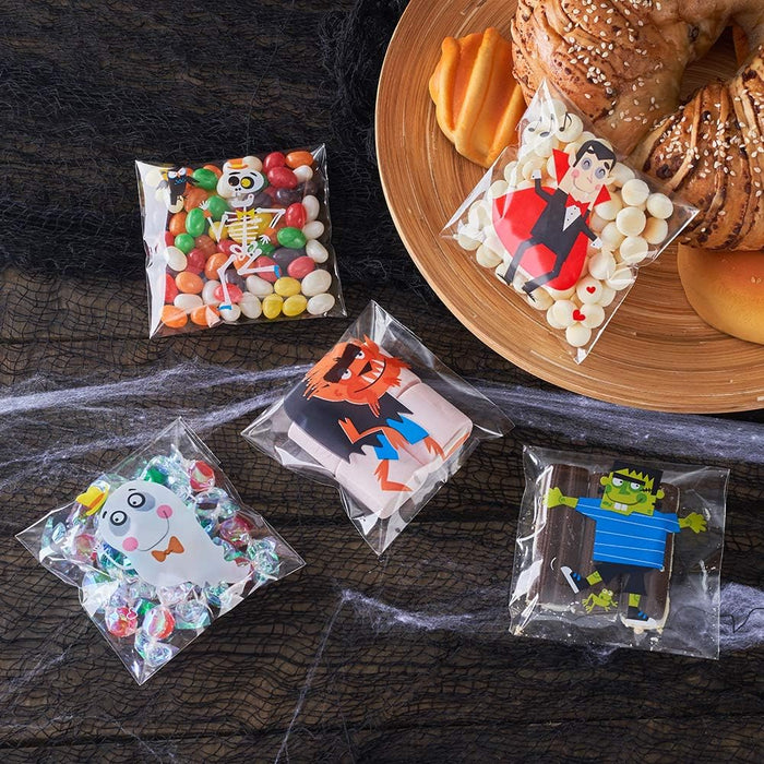 Bolsas de plástico de celofán para galletas, regalos de fiesta, decoración de Halloween - Quierox - Tienda Online