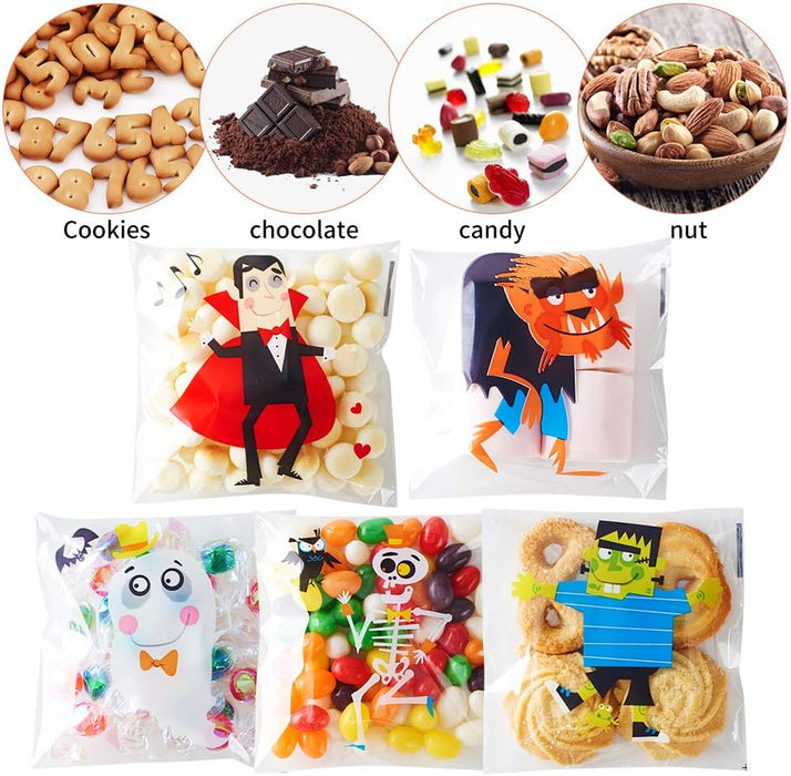 Bolsas de plástico de celofán para galletas, regalos de fiesta, decoración de Halloween - Quierox - Tienda Online