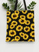 Bolso de hombro de lona con estampado completo de flores de girasol clásico - Quierox - Tienda Online