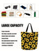 Bolso de hombro de lona con estampado completo de flores de girasol clásico - Quierox - Tienda Online