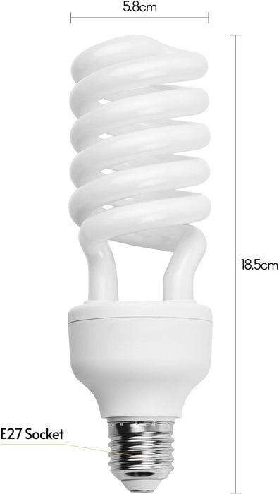 Bombilla fluorescente en espiral de 45 W, 5500 K - Quierox - Tienda Online