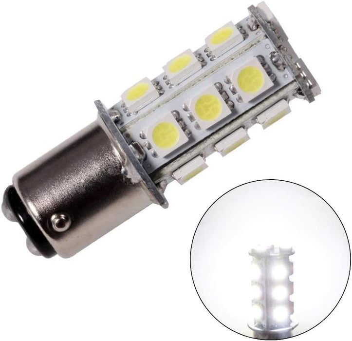 Bombilla LED superbrillante GRV Ba15d 1142 1076 18 - 5050SMD CA/CC 12 V - 24 V, luz blanca - Quierox - Tienda Online