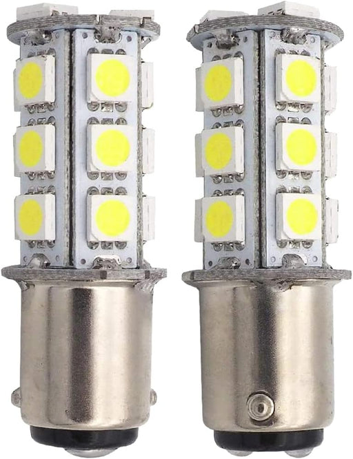 Bombilla LED superbrillante GRV Ba15d 1142 1076 18 - 5050SMD CA/CC 12 V - 24 V, luz blanca - Quierox - Tienda Online