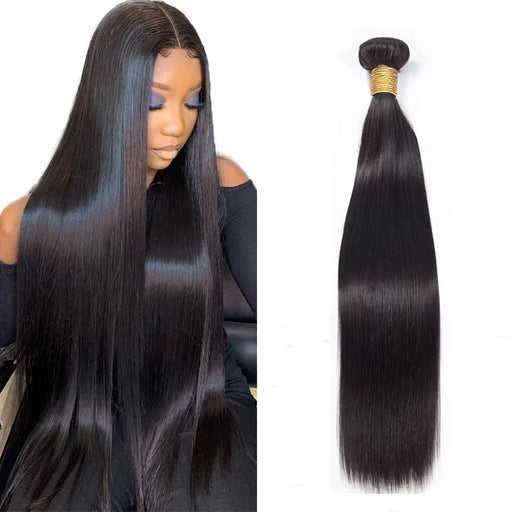 Cabello lacio 1 paquetes de cabello humano virgen brasileño color negro natural - Quierox - Tienda Online