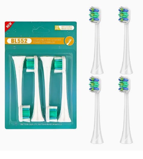 Cabezales de repuesto para cepillo de dientes eléctrico, BL552, 4 Uds - Quierox - Tienda Online