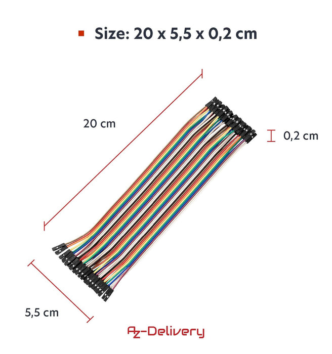 Cable Jumper 3 x 40 ompatible con Arduino y Raspberry - Quierox - Tienda Online