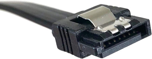 Cable recto SATA III de 12 pulgadas con pestillo de bloqueo (negro) - Quierox - Tienda Online