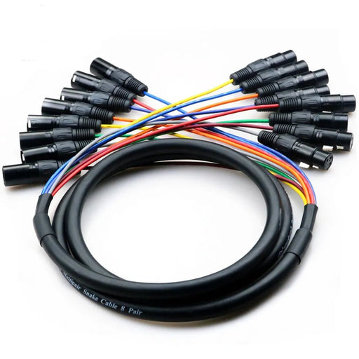 Cable serpiente M/F 8 canales 8 pares macho a hembra 3 pines XLR cable de audio equilibrado - Quierox - Tienda Online