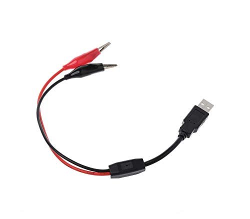 Cable USB tipo A macho a pinzas de cocodrilo Allicator - para probador de voltaje CC - Quierox - Tienda Online