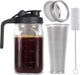 Cafetera helada en tarro Mason Cold Brew de vidrio - Quierox - Tienda Online