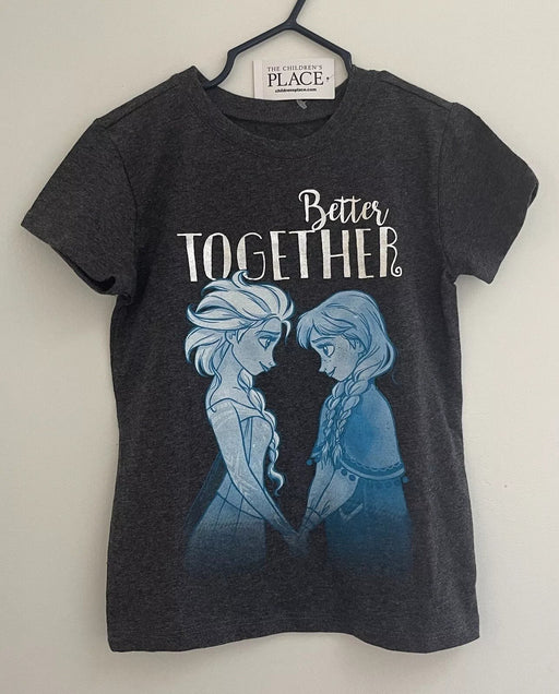 Camisa Disney Frozen Elsa Anna Better Together Cuello Redondo Mangas Cortas Gris - Quierox - Tienda Online