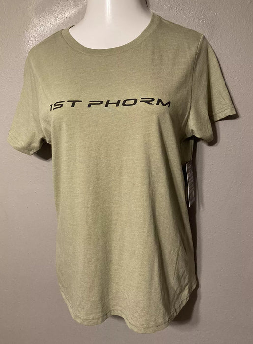 Camiseta 1st Phorm Mujer, Manga Corta, Verde olivo - Quierox - Tienda Online