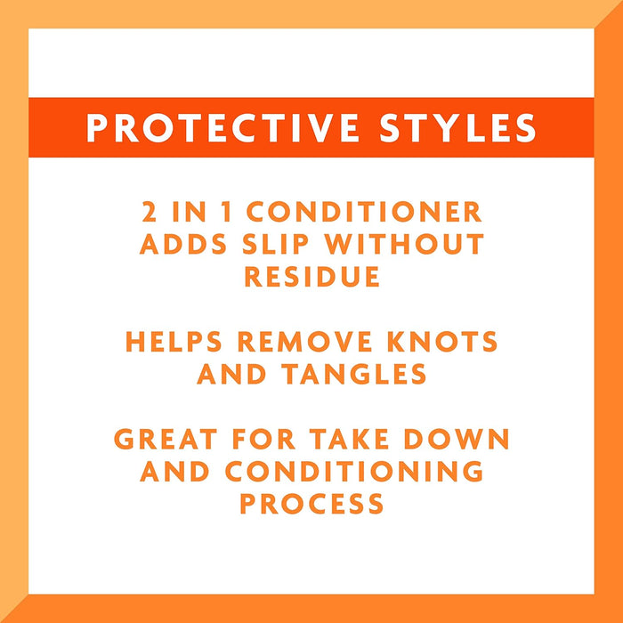 Cantu Protective Styles by Angela Desenredante acondicionador con aceite de marula y aloe vera, 8 onzas - Quierox - Tienda Online