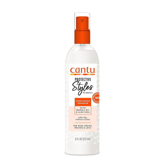 Cantu Protective Styles by Angela Desenredante acondicionador con aceite de marula y aloe vera, 8 onzas - Quierox - Tienda Online