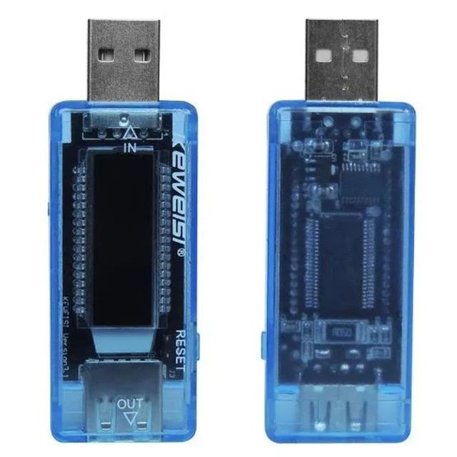 Cargador con pantalla LCD Digital USB, probador de voltaje - Quierox - Tienda Online