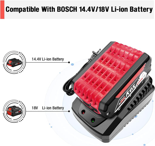 Cargador de batería para batería de iones de litio Bosch de 18 V y 14.4 V - Quierox - Tienda Online