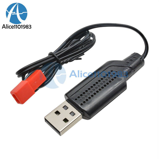 Cargador de cable USB batería de litio lipo 3,7 V 500 mA salida 1S cabeza hembra roja JST - Quierox - Tienda Online