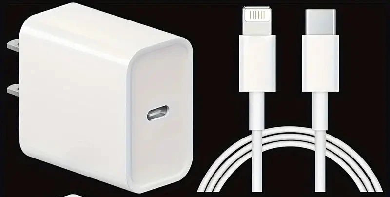 Cargador Rápido PD de 20W con Cable USB - C a Lightning pack 2 - Quierox - Tienda Online