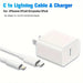 Cargador Rápido PD de 20W con Cable USB - C a Lightning pack 2 - Quierox - Tienda Online