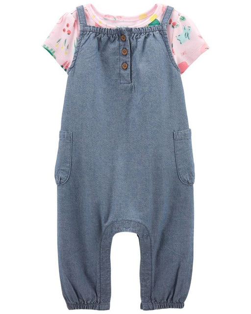 Carter's Conjunto de niña Tee Chambray - 2 piezas - Quierox - Tienda Online