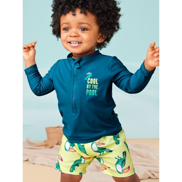 Carter's - Conjunto de rashguard y bañador para bebé y niño pequeño Child of Mine, 2 piezas - Quierox - Tienda Online