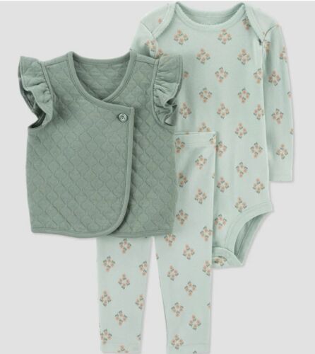 CARTER'S CONJUNTO FLORAL VERDE DE 2 PIEZAS JUST ONE YOU, no incluye pantalon - Quierox - Tienda Online