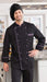 Chaqueta de chef con borde y botones en contraste - Quierox - Tienda Online