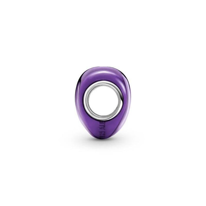 Charm Corazón Morado Metálico - Quierox - Tienda Online