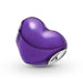 Charm Corazón Morado Metálico - Quierox - Tienda Online