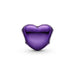 Charm Corazón Morado Metálico - Quierox - Tienda Online