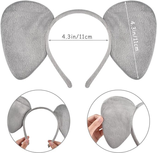 Cintillos con orejas de elefante gris para niñas - Quierox - Tienda Online