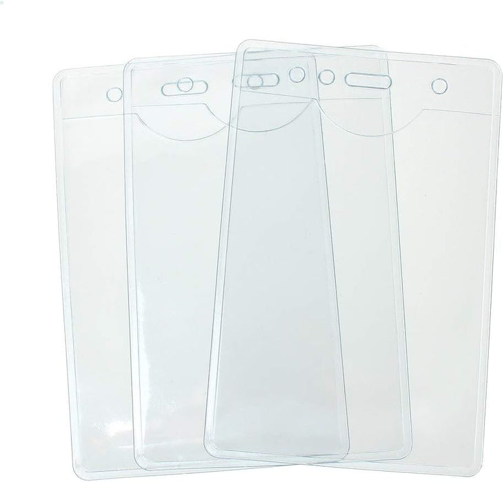 CKB Ltd 10x Bolsas de plástico para tarjeta de identificación vertical transparente, 12,5 x 8 cm - Quierox - Tienda Online