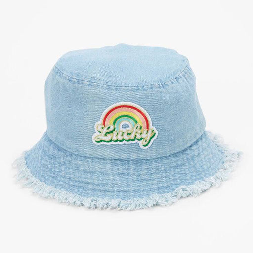 CLAIRE'S Gorro de pescador azul denim Lucky Rainbow - Quierox - Tienda Online