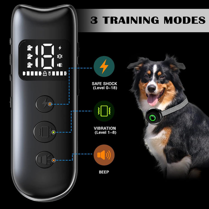 Collar de entrenamiento de choque para perros con control remoto - Quierox - Tienda Online