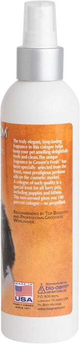 Colonia para perros Bio - Groom Groom'n Fresh: spray desodorante, 8 fl oz - Quierox - Tienda Online