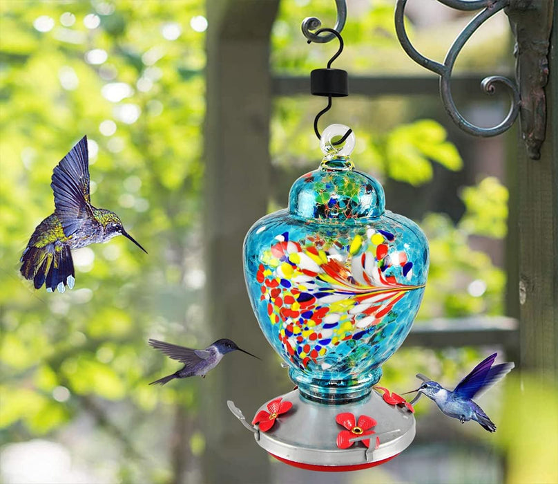 Comedero de vidrio para colibríes, al aire libre, vidrio decorativo - Quierox - Tienda Online