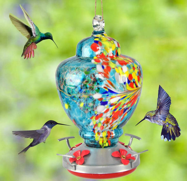 Comedero de vidrio para colibríes, al aire libre, vidrio decorativo - Quierox - Tienda Online