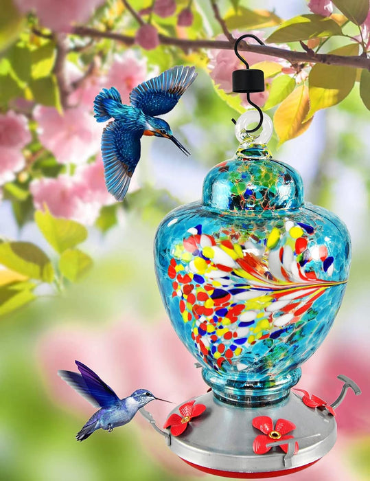 Comedero de vidrio para colibríes, al aire libre, vidrio decorativo - Quierox - Tienda Online