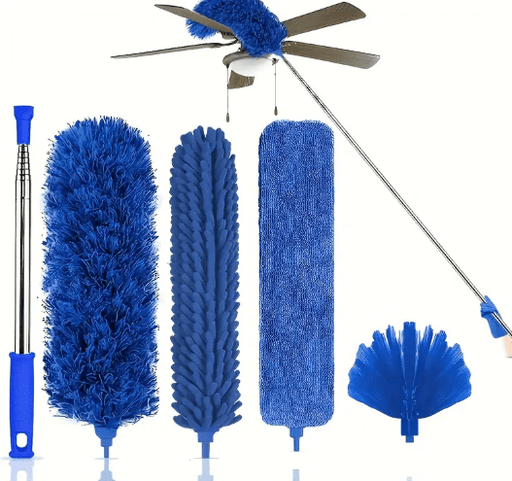 Conjunto de 4 plumeros de microfibra para plumas retráctil y flexible con varilla de extensión larga - Quierox - Tienda Online