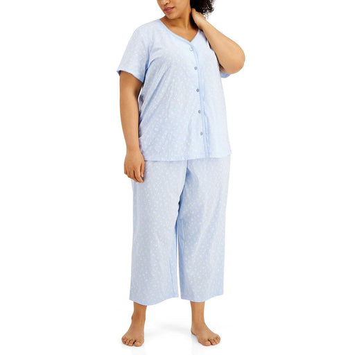 Conjunto de pijama capri de algodón de talla grande The Everyday de Charter Club - Quierox - Tienda Online