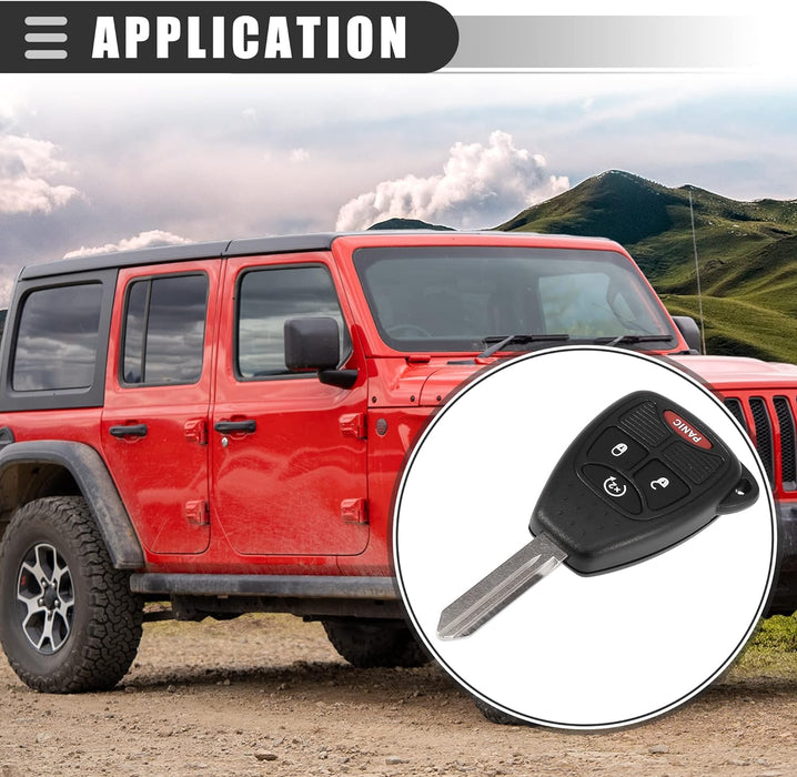 Control remoto de entrada llavero para Jeep Wrangler 2009-2018 - Quierox - Tienda Online