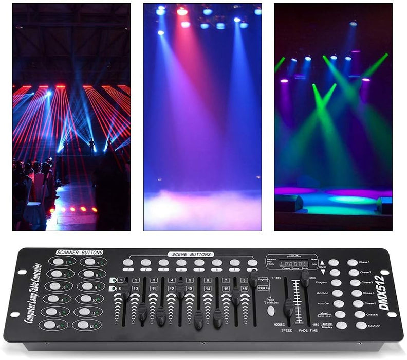 Controlador TCMT DMX512 Consola de 192 canales, Control de operador láser para luces - Quierox - Tienda Online