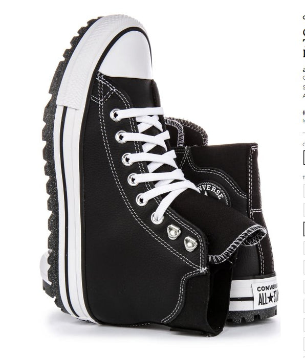 Converse city trek en blanco y negro impermeable