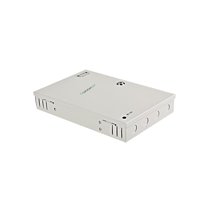 COOCHEER Caja de fuente de 9 canales para cámara de vigilancia de seguridad DC 12V - Quierox - Tienda Online