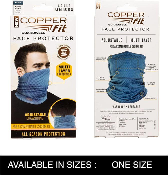 Copper Fit Protector facial y polaina de cuello unisex para adultos Guardwell - Quierox - Tienda Online