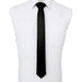 Corbata negra para hombre 6CM estrecha estrecha - Quierox - Tienda Online