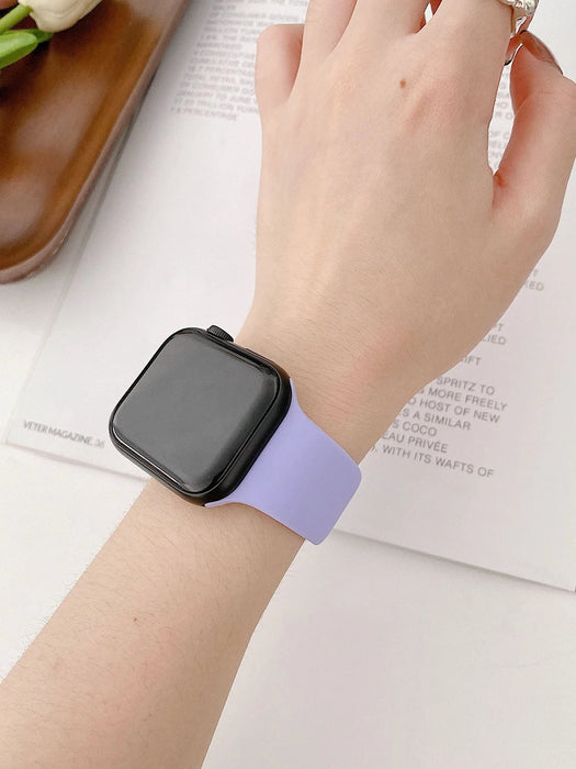 Correa de reloj de silicona simple compatible con Apple Watch - Quierox - Tienda Online